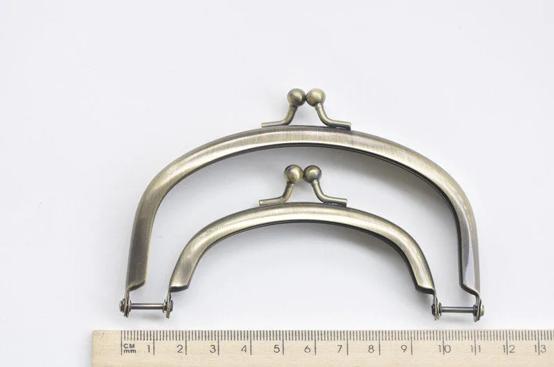 4" ( 11cm) Antique Bronze Purse Frame Clutch Bag Double Purse Frame 11cm