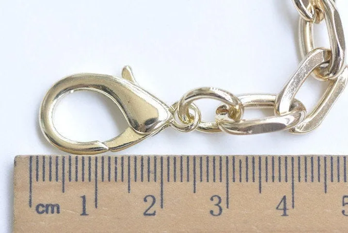 8mm Purse Frame Chain Antique Gold Chain With Lobsters 60/70/80/90/100/110/120/130cm