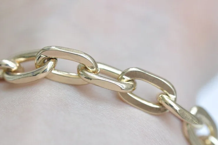 8mm Purse Frame Chain Antique Gold Chain With Lobsters 60/70/80/90/100/110/120/130cm