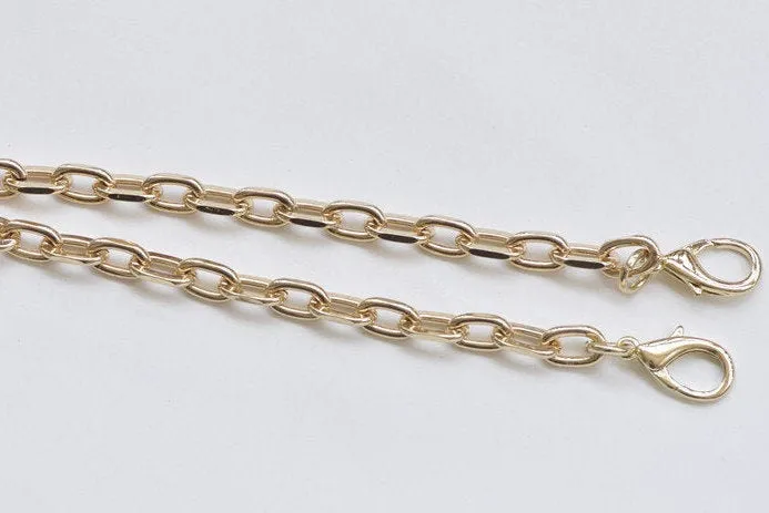 8mm Purse Frame Chain Antique Gold Chain With Lobsters 60/70/80/90/100/110/120/130cm