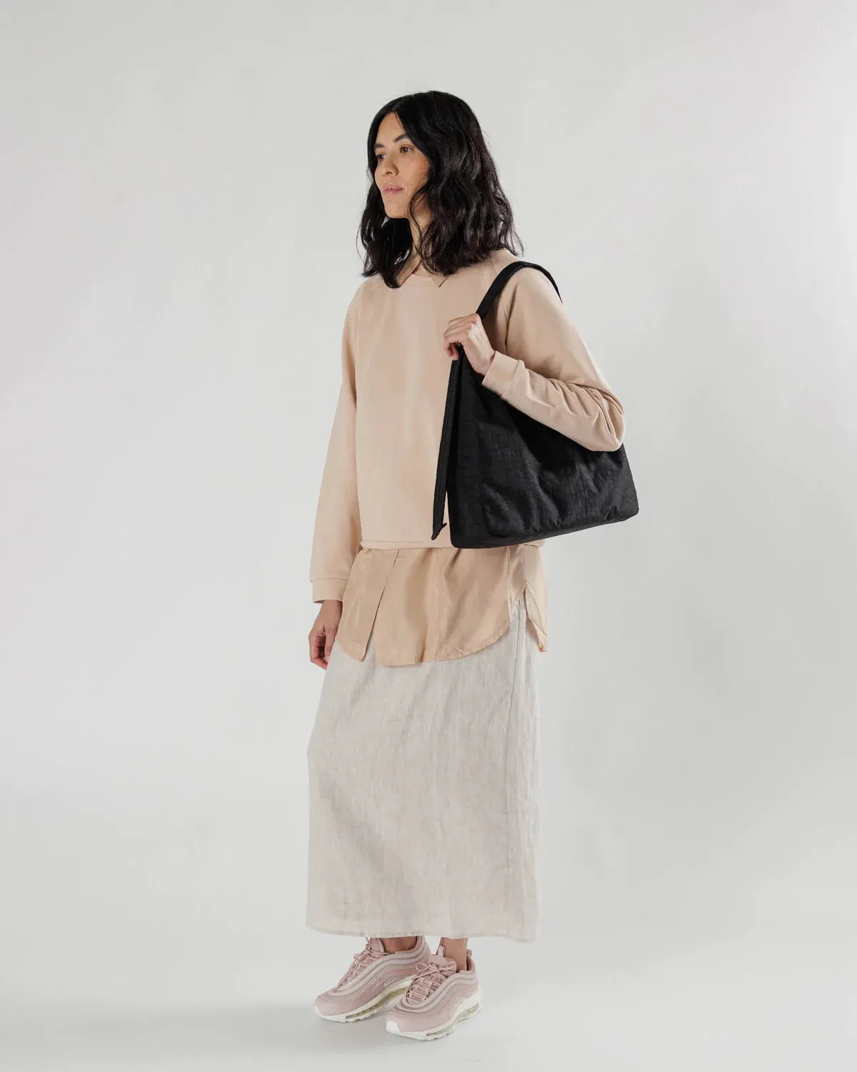 Baggu - Nylon Shoulder Bag - Black