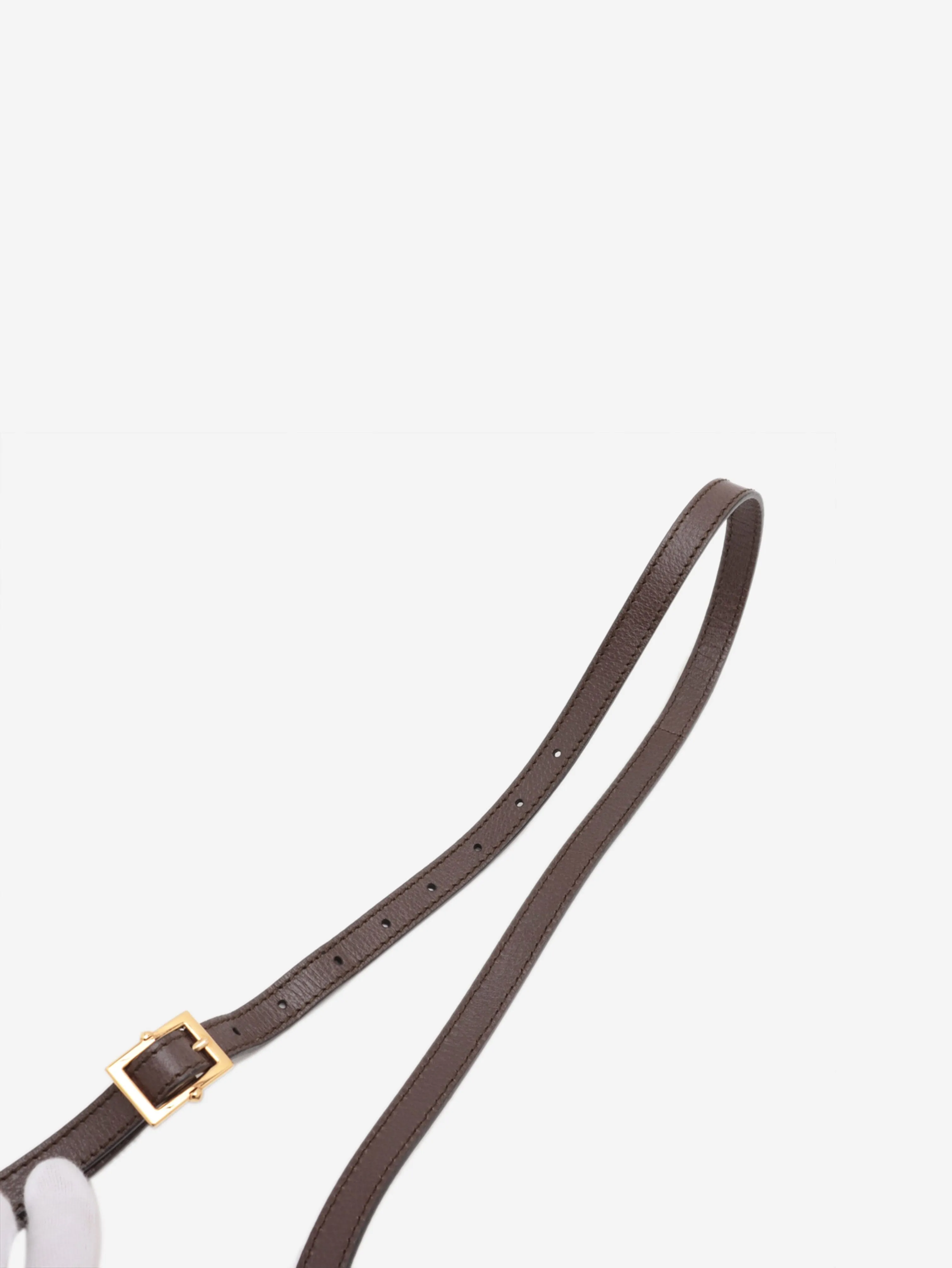Brown Ophidia GG shoulder bag
