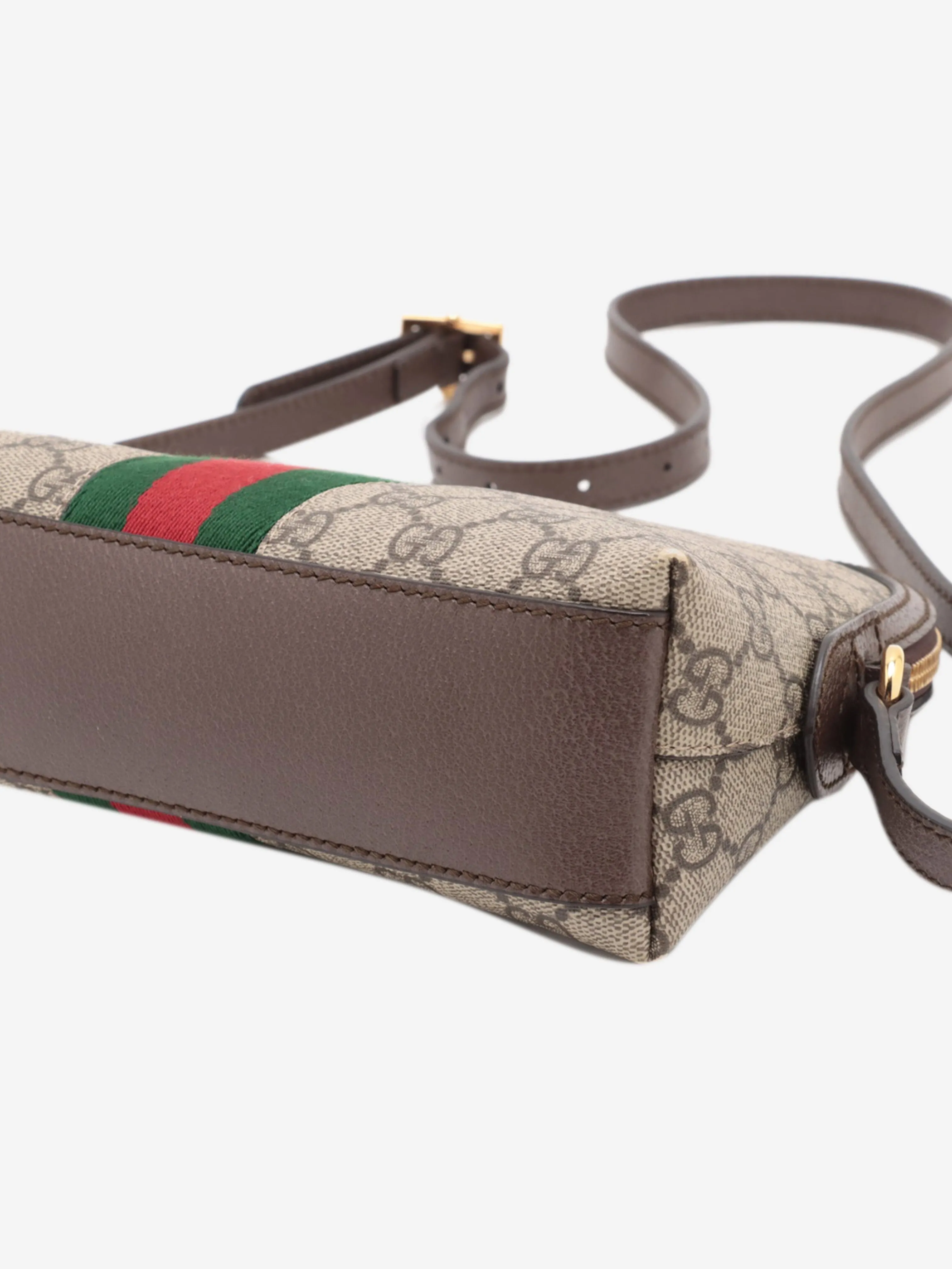 Brown Ophidia GG shoulder bag