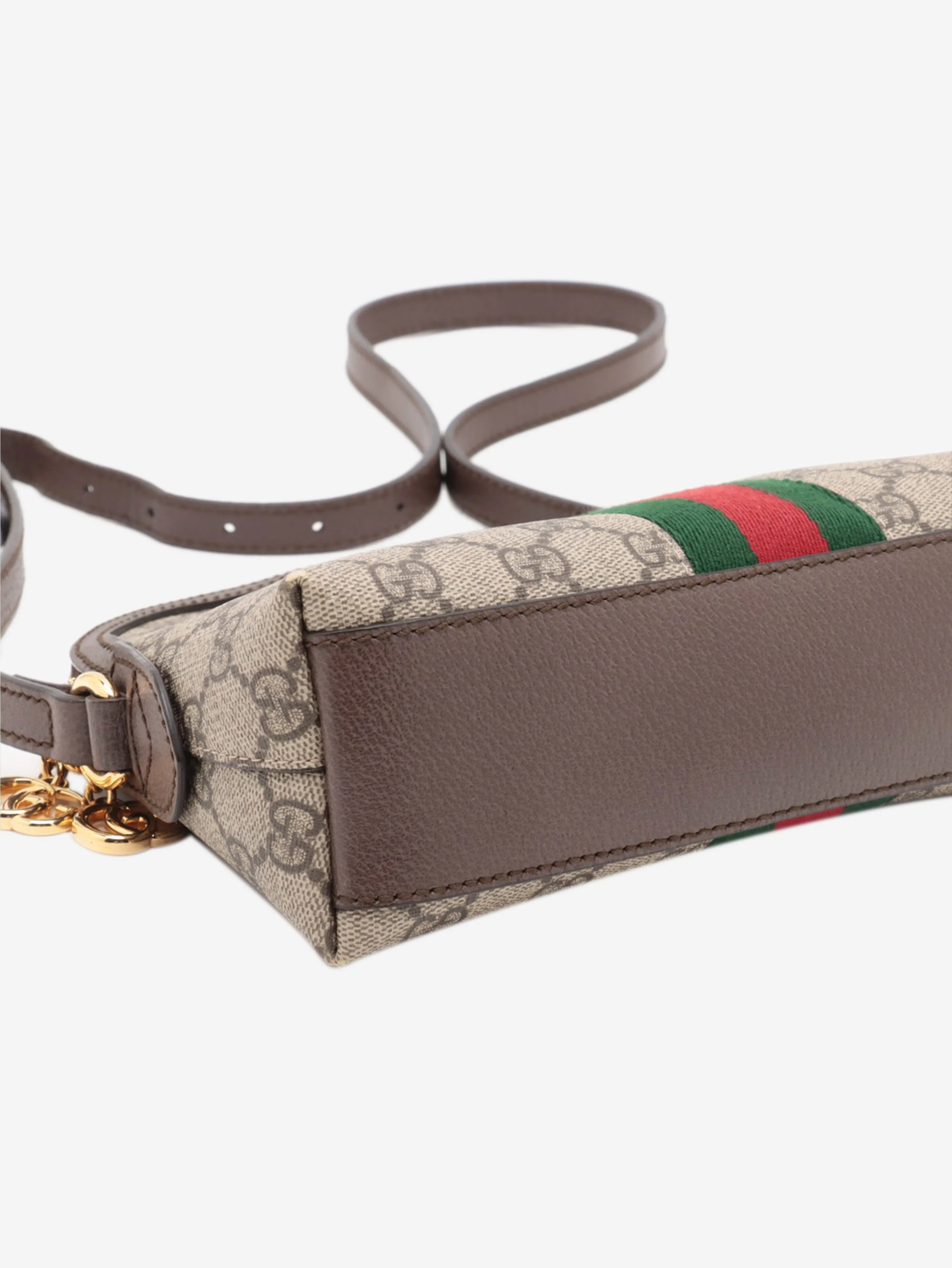 Brown Ophidia GG shoulder bag