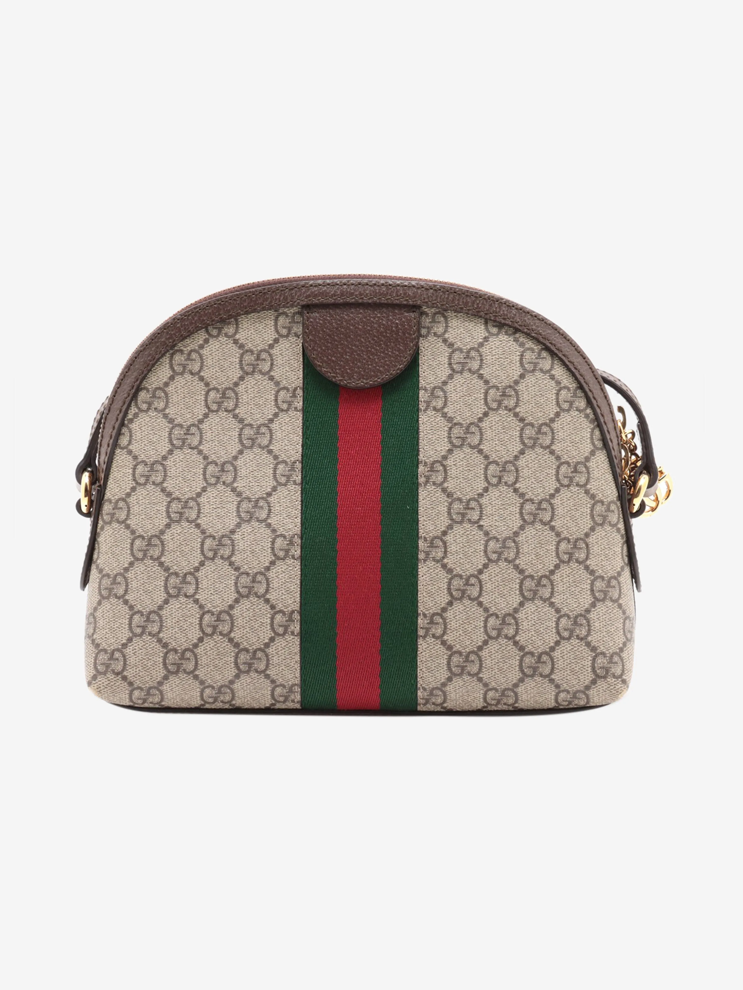 Brown Ophidia GG shoulder bag
