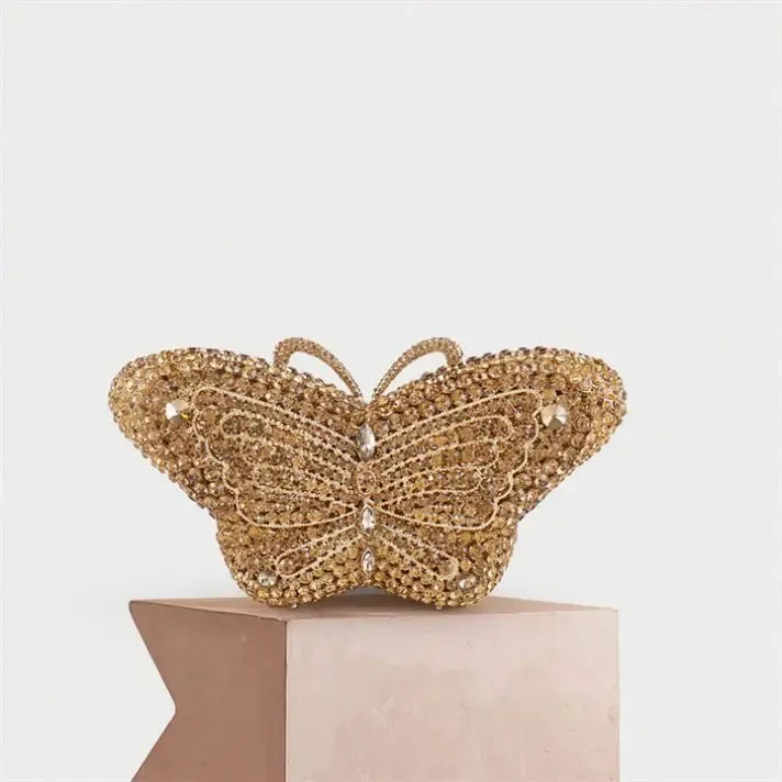 Butterfly Crystal Bag Clutch Purse