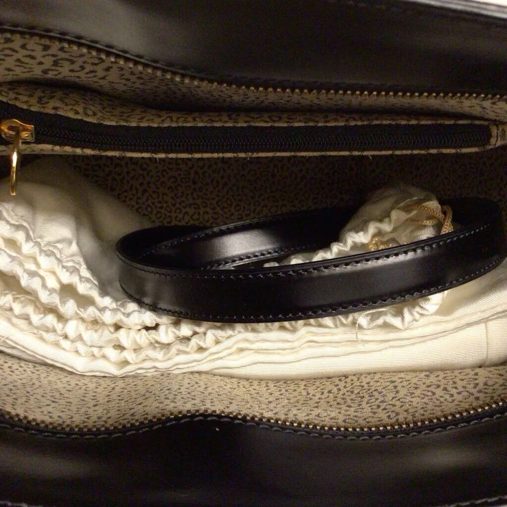 Cartier Panthere Black Leather 2-Way Bag