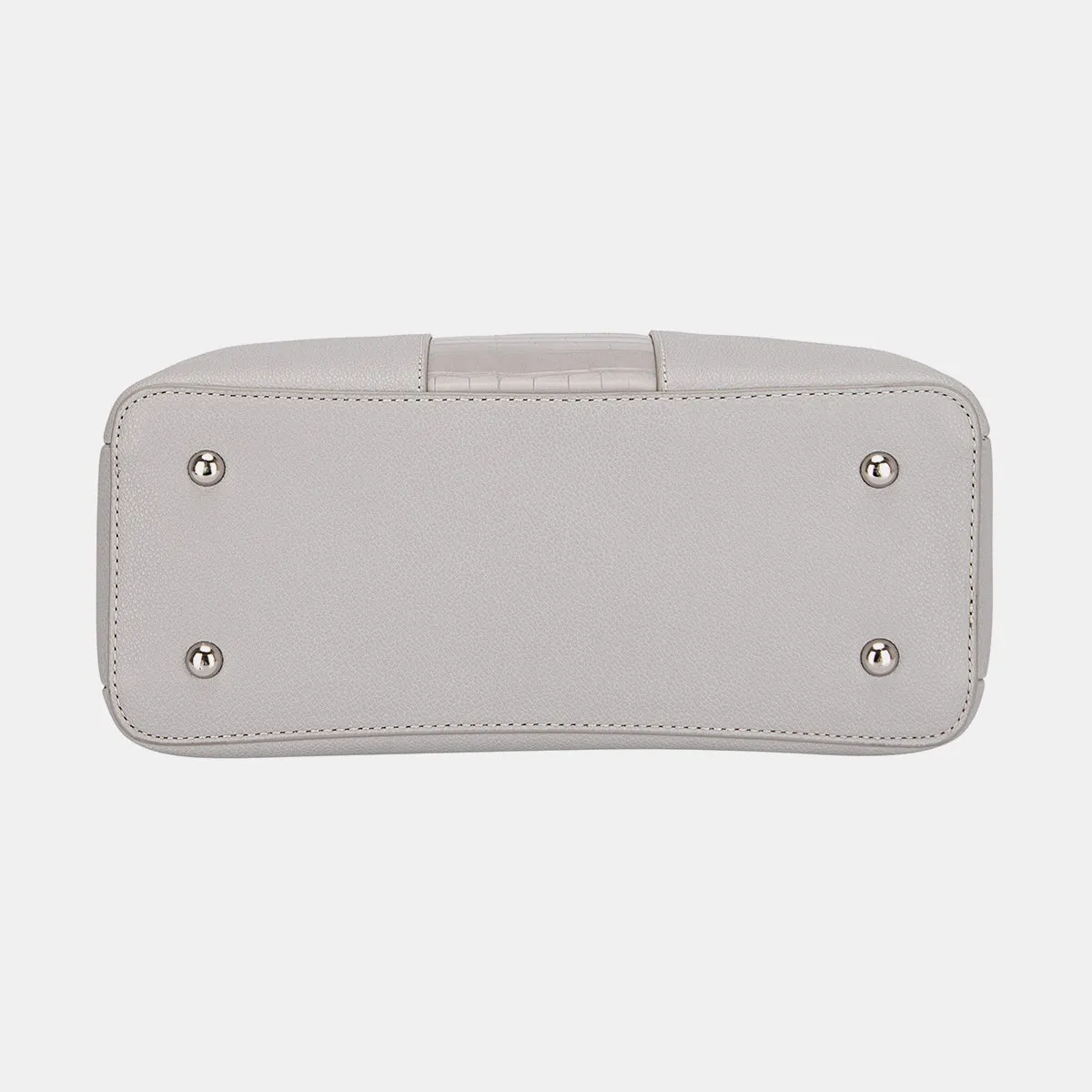 David Jones PU Leather Strip Handbag