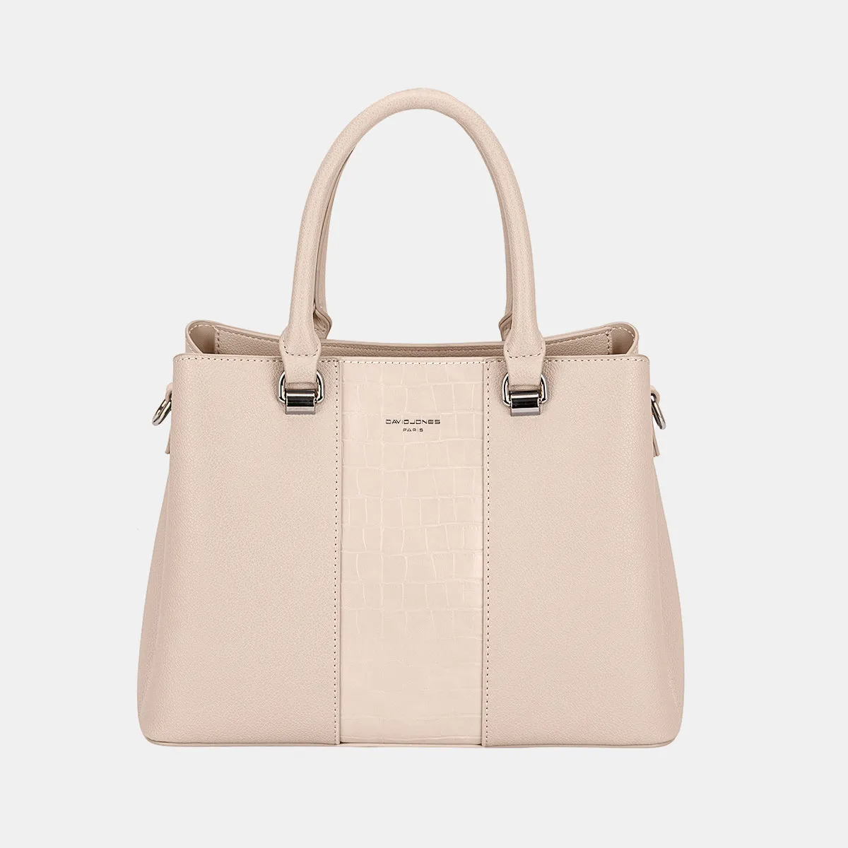 David Jones PU Leather Strip Handbag