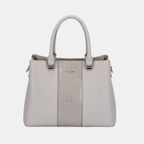 David Jones PU Leather Strip Handbag