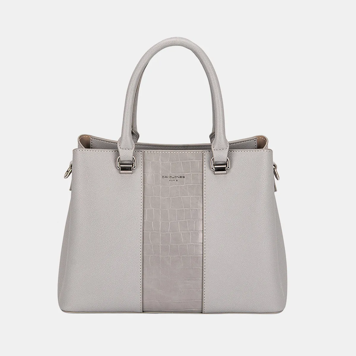 David Jones PU Leather Strip Handbag