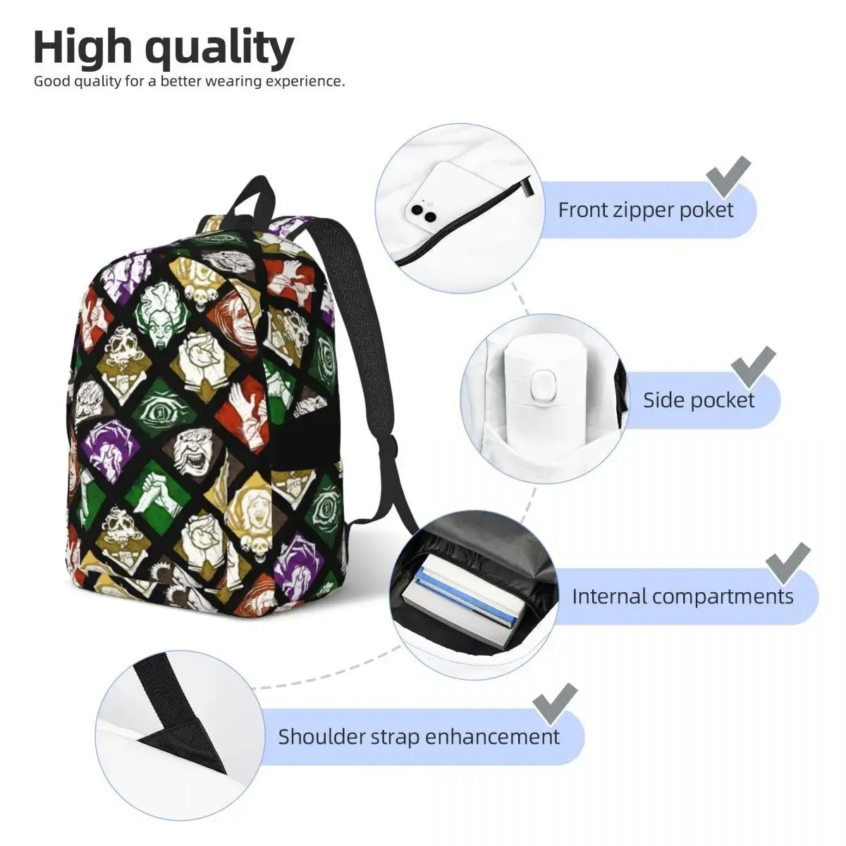 Explore the thrilling world of Dead by Daylight with this backpack