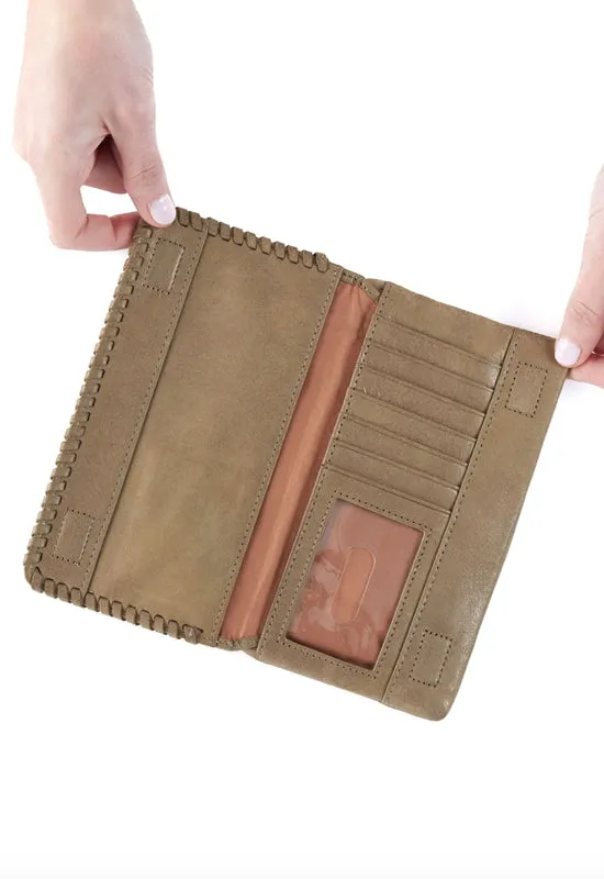 Hobo - Foray Large Wallet Beige Leather