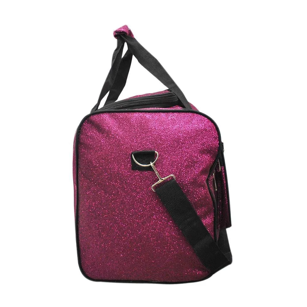 Hot Pink Glitter NGIL Canvas 20 Duffle Bag