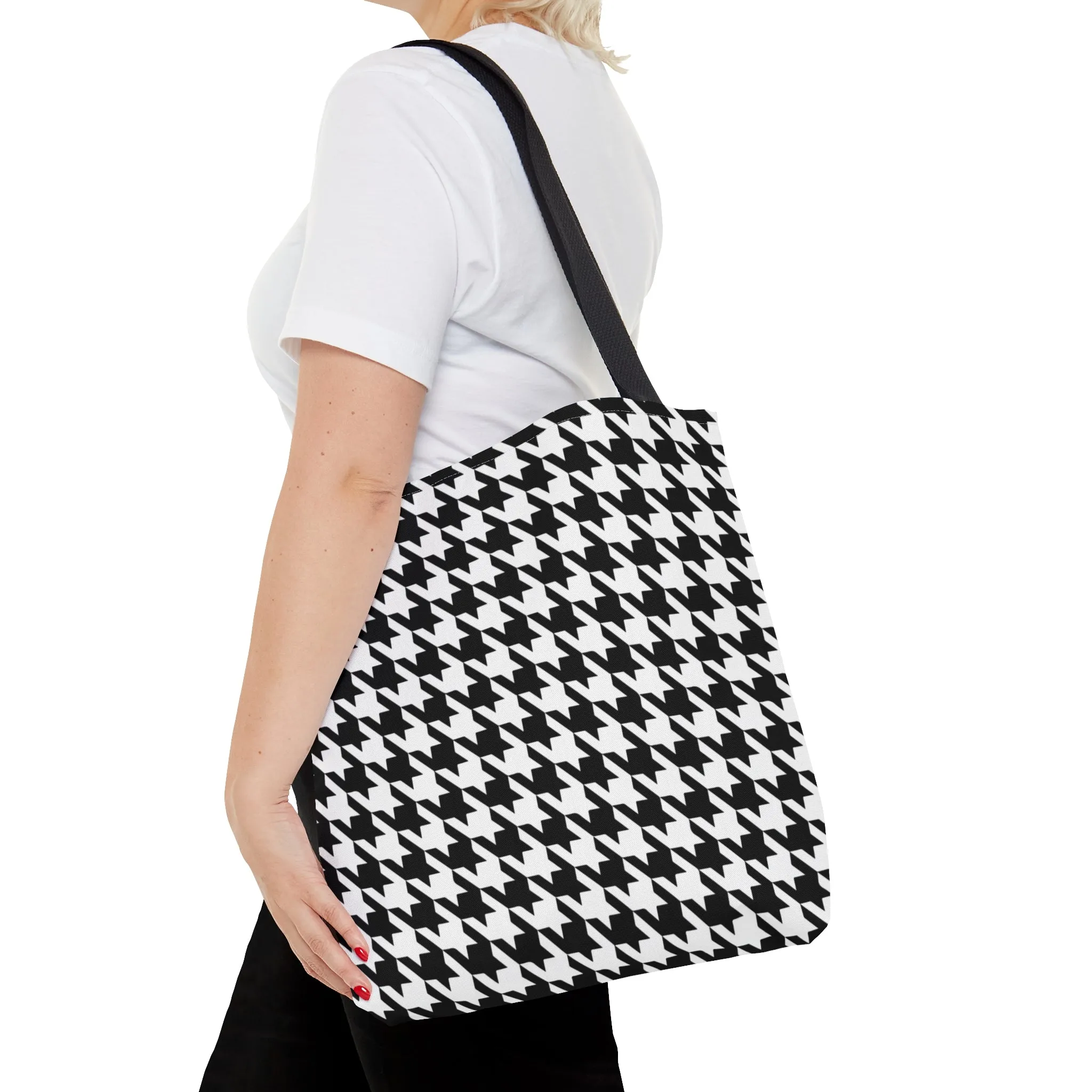 Houndstooth Tote Bag