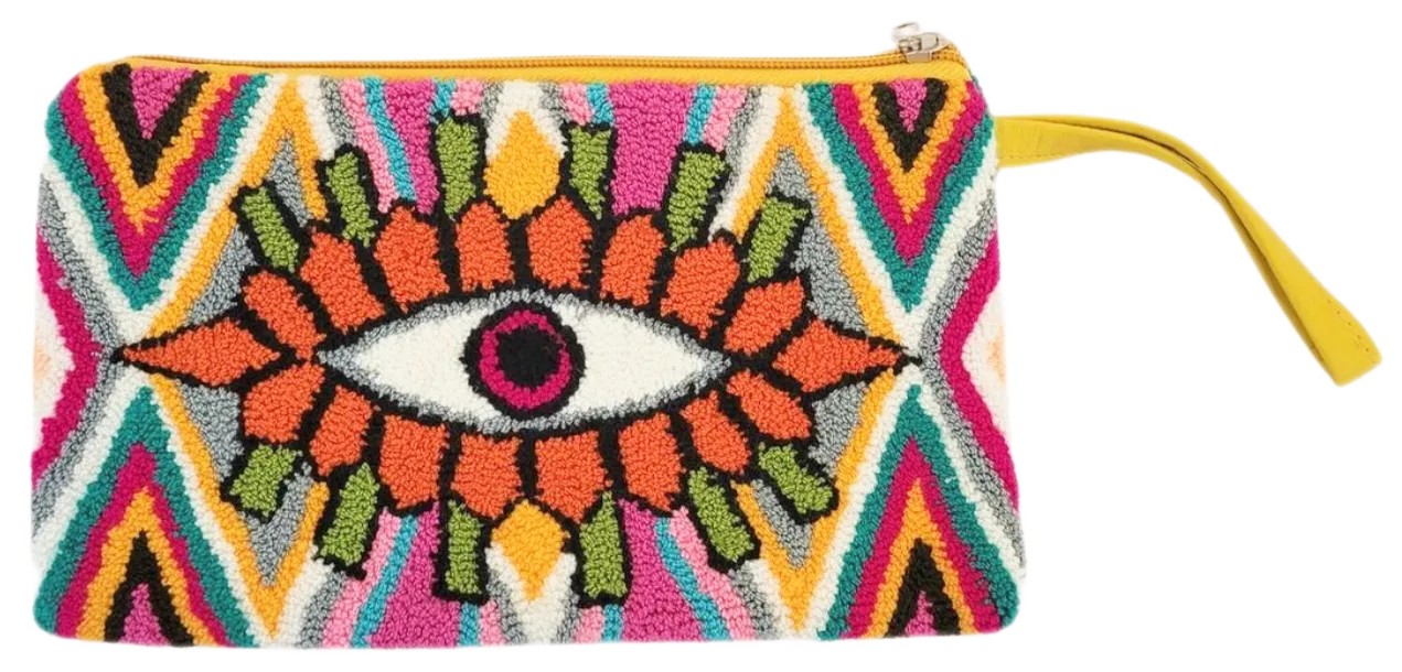Isabel Handmade Wayuu Punch-needle Clutch