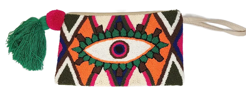 Josie Handmade Wayuu Punch-needle Clutch