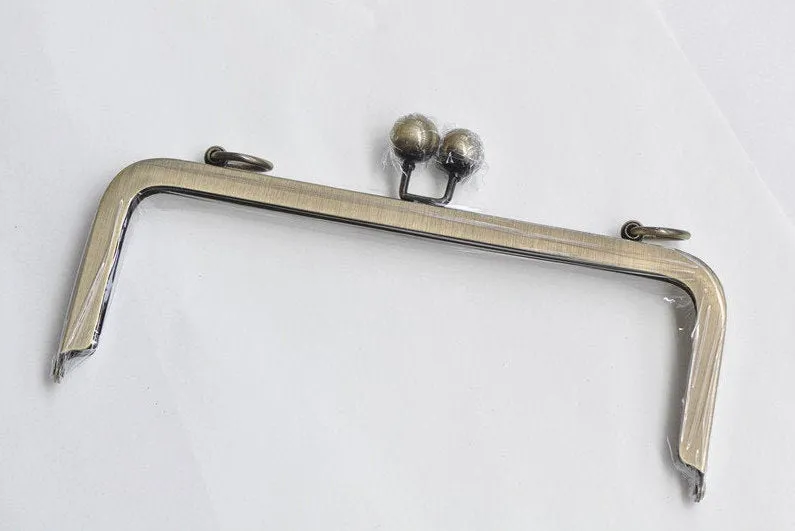 Metal Purse Frame Clutch Bag Purse Frame With Screws Gunmetal/ Light Gold/ Bronze 20.5cm ( 8")