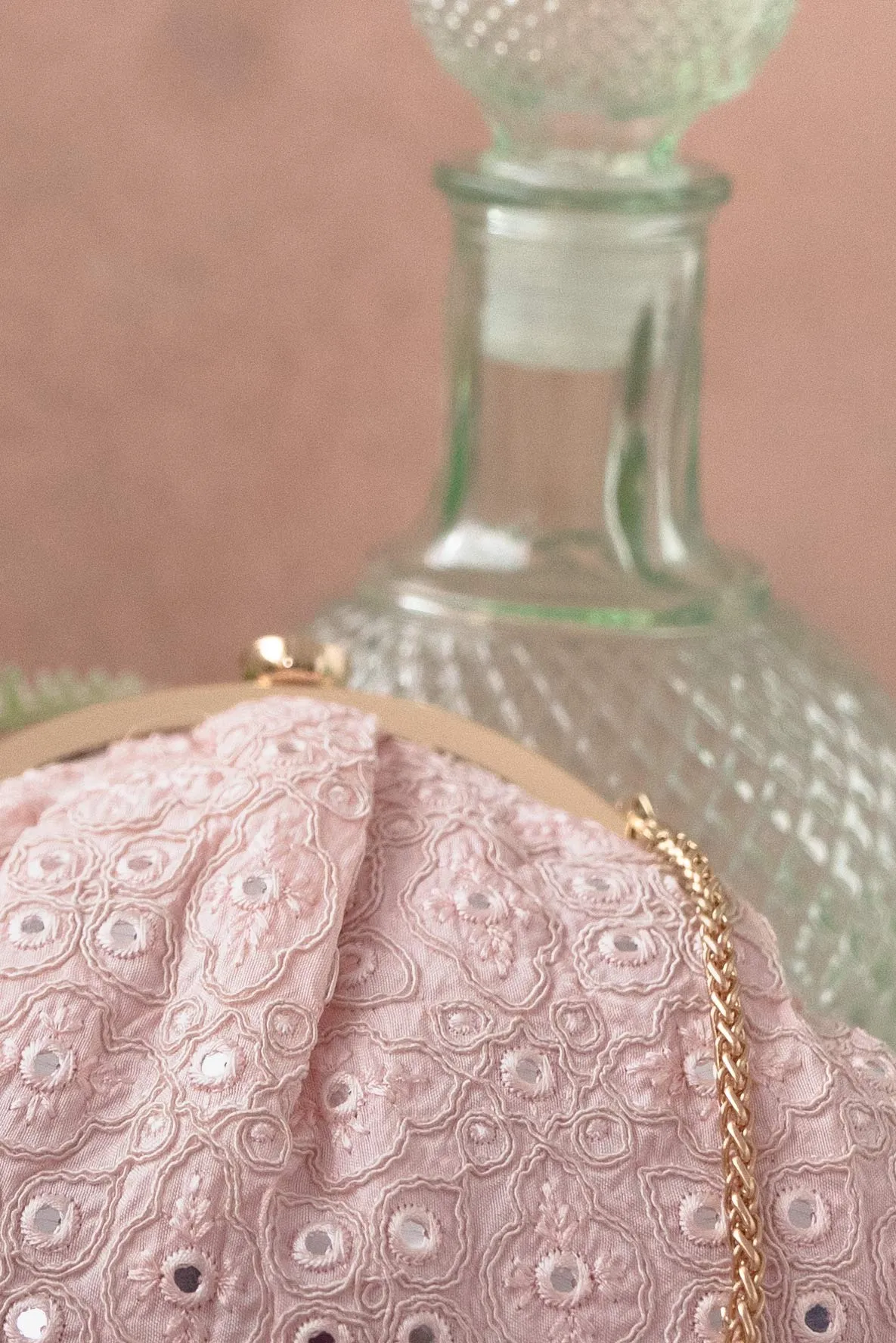 Monroe Vintage Purse - Baby pink