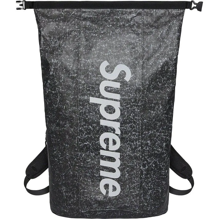 Supreme Waterproof Reflective Speckled Backpack (Black)