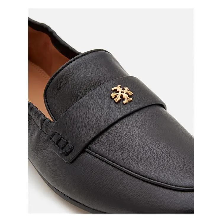 TORY BURCH BLACK SLIP-ON LOAFER