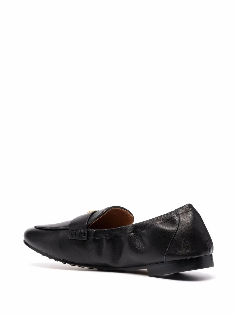 TORY BURCH BLACK SLIP-ON LOAFER
