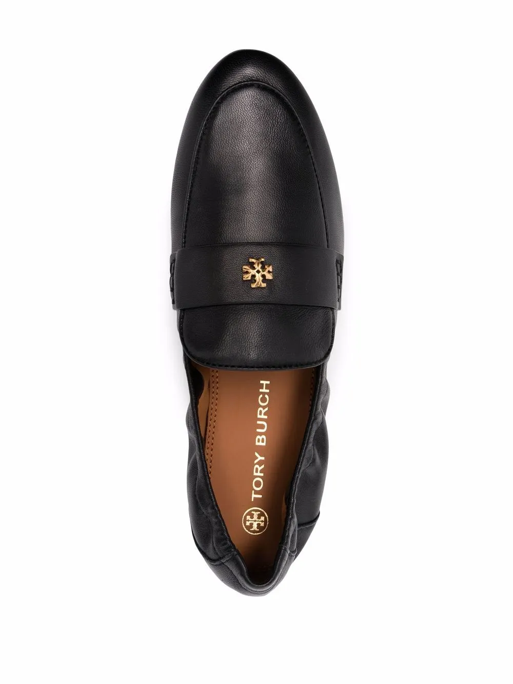 TORY BURCH BLACK SLIP-ON LOAFER