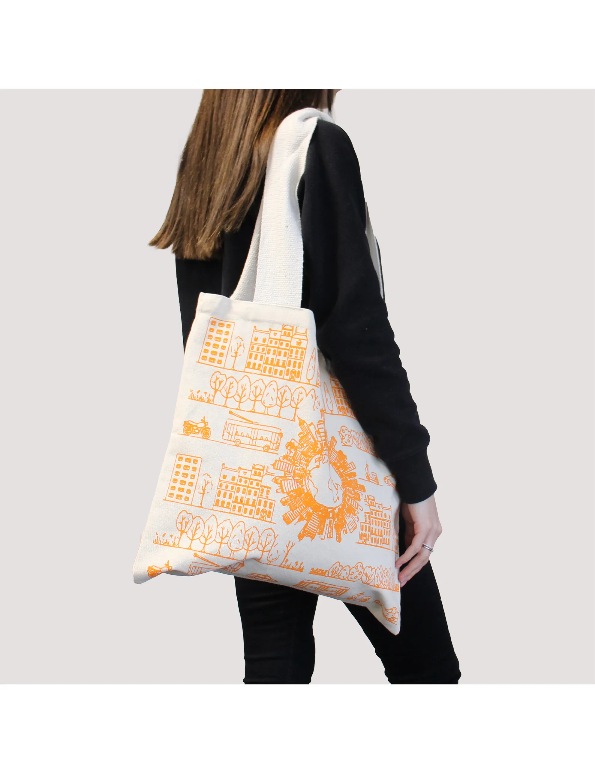 Tote Bag Indkøbspose - City life